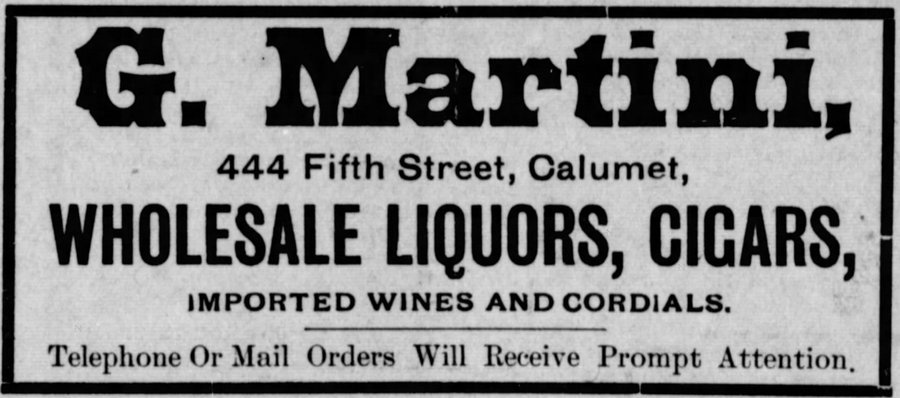 Newspaper ad - <i>The Copper Country Evening News</i>, 12 May 1898